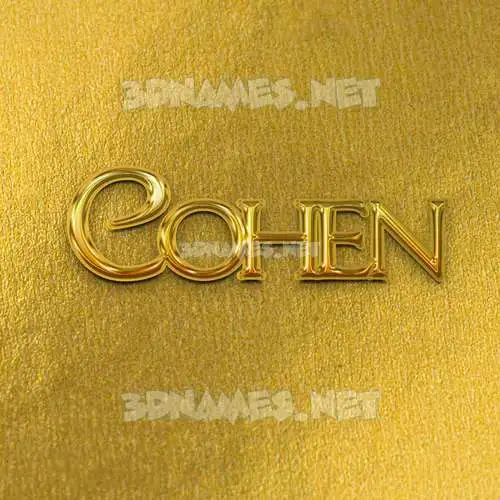 cohen in All Gold style - 3D name wallpaper cohen in All Gold style - 3D name wallpaper