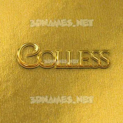 colless in All Gold style - 3D name wallpaper colless in All Gold style - 3D name wallpaper
