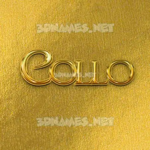 collo in All Gold style - 3D name wallpaper collo in All Gold style - 3D name wallpaper
