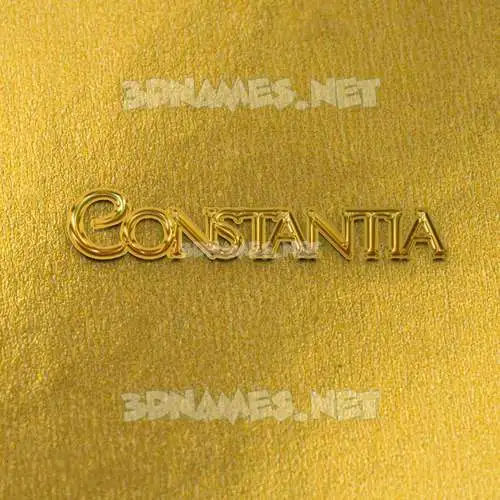 constantia in All Gold style - 3D name wallpaper constantia in All Gold style - 3D name wallpaper