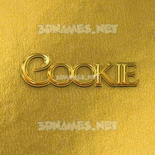 cookie in All Gold style - 3D name wallpaper cookie in All Gold style - 3D name wallpaper
