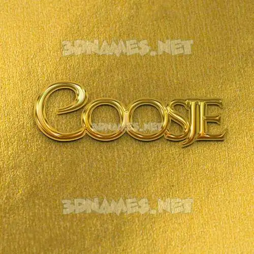 coosje in All Gold style - 3D name wallpaper coosje in All Gold style - 3D name wallpaper