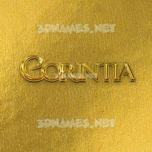 corintia in All Gold style - 3D name wallpaper corintia in All Gold style - 3D name wallpaper