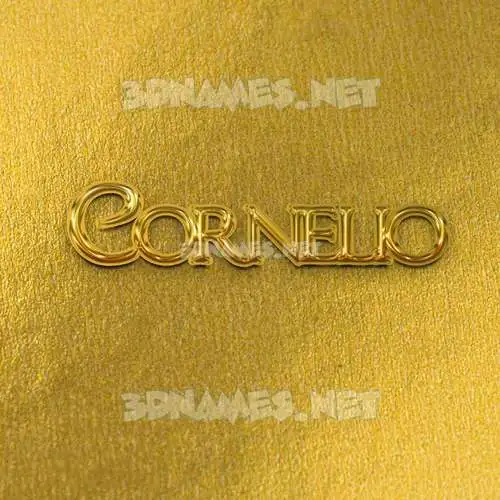 cornelio in All Gold style - 3D name wallpaper