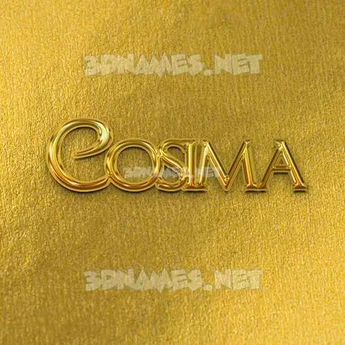 cosima in All Gold style - 3D name wallpaper cosima in All Gold style - 3D name wallpaper