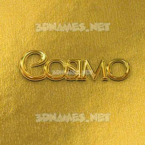 cosimo in All Gold style - 3D name wallpaper