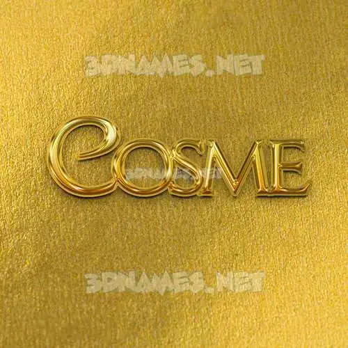 cosme in All Gold style - 3D name wallpaper cosme in All Gold style - 3D name wallpaper