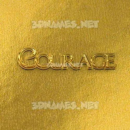 courage in All Gold style - 3D name wallpaper courage in All Gold style - 3D name wallpaper