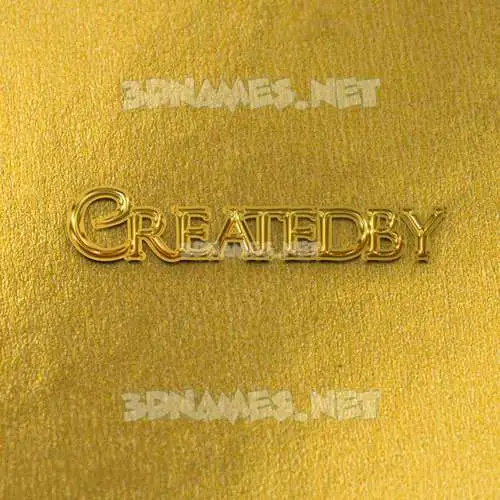 createdby in All Gold style - 3D name wallpaper createdby in All Gold style - 3D name wallpaper