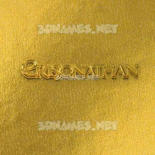 crisjonathan in All Gold style - 3D name wallpaper crisjonathan in All Gold style - 3D name wallpaper