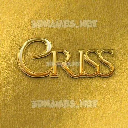 criss in All Gold style - 3D name wallpaper criss in All Gold style - 3D name wallpaper