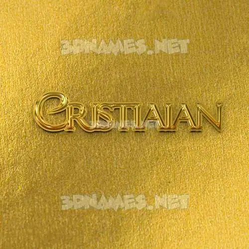 cristiaian in All Gold style - 3D name wallpaper cristiaian in All Gold style - 3D name wallpaper