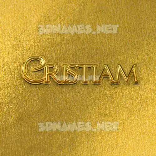 cristiam in All Gold style - 3D name wallpaper cristiam in All Gold style - 3D name wallpaper