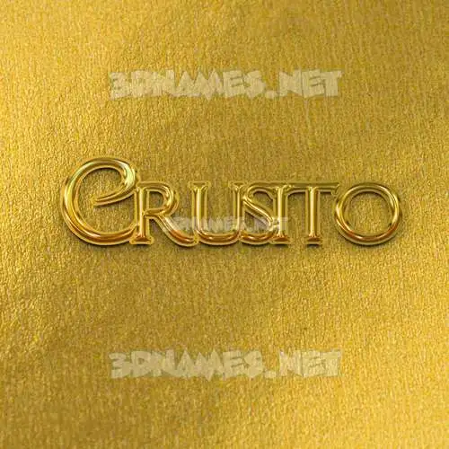 crusito in All Gold style - 3D name wallpaper crusito in All Gold style - 3D name wallpaper