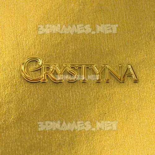 crystyna in All Gold style - 3D name wallpaper crystyna in All Gold style - 3D name wallpaper
