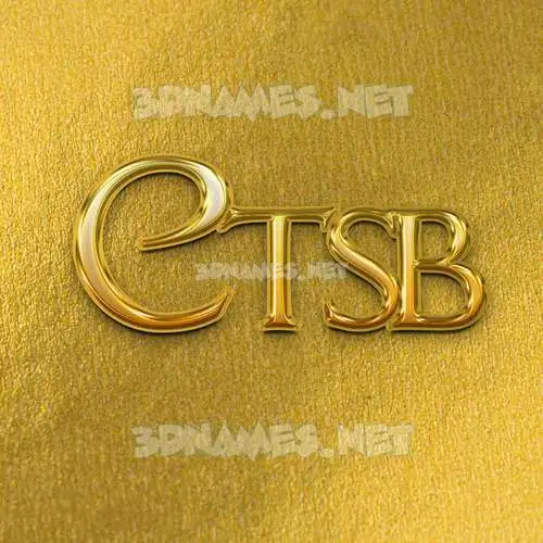 ctsb in All Gold style - 3D name wallpaper ctsb in All Gold style - 3D name wallpaper