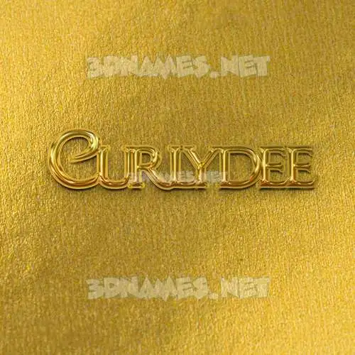 curlydee in All Gold style - 3D name wallpaper curlydee in All Gold style - 3D name wallpaper