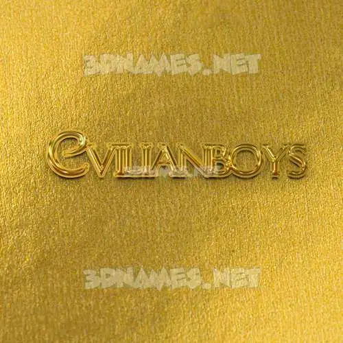 cvilianboys in All Gold style - 3D name wallpaper cvilianboys in All Gold style - 3D name wallpaper