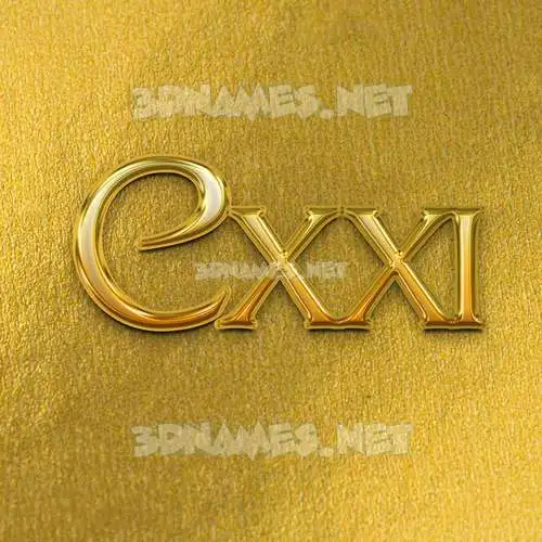 cxxi in All Gold style - 3D name wallpaper cxxi in All Gold style - 3D name wallpaper