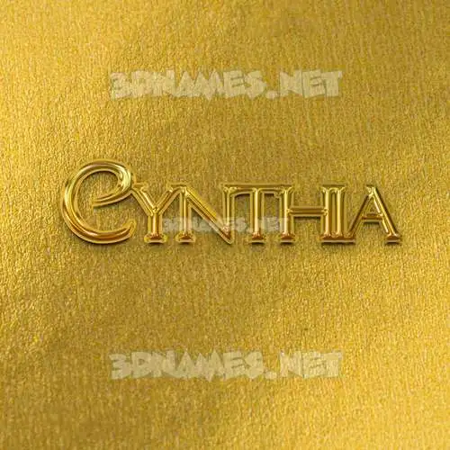 cynthia in All Gold style - 3D name wallpaper cynthia in All Gold style - 3D name wallpaper