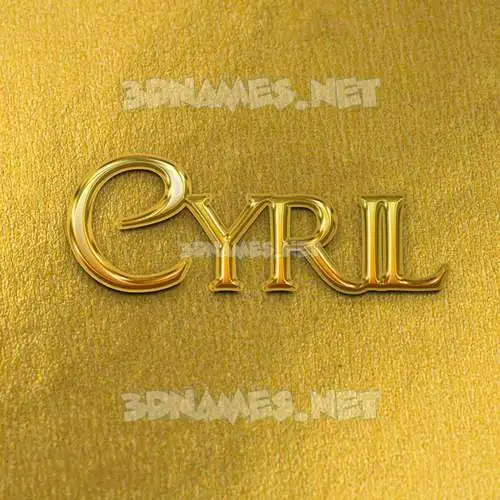 cyril in All Gold style - 3D name wallpaper cyril in All Gold style - 3D name wallpaper