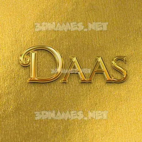 daas in All Gold style - 3D name wallpaper daas in All Gold style - 3D name wallpaper