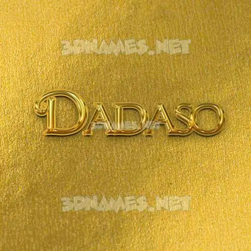dadaso in All Gold style - 3D name wallpaper dadaso in All Gold style - 3D name wallpaper