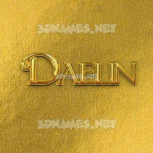 daelin in All Gold style - 3D name wallpaper daelin in All Gold style - 3D name wallpaper