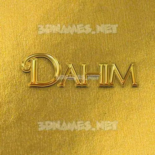 dahim in All Gold style - 3D name wallpaper dahim in All Gold style - 3D name wallpaper