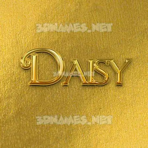 daisy in All Gold style - 3D name wallpaper daisy in All Gold style - 3D name wallpaper