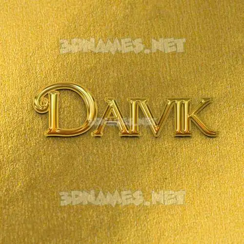 daivik in All Gold style - 3D name wallpaper daivik in All Gold style - 3D name wallpaper