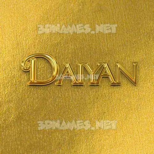 daiyan in All Gold style - 3D name wallpaper daiyan in All Gold style - 3D name wallpaper