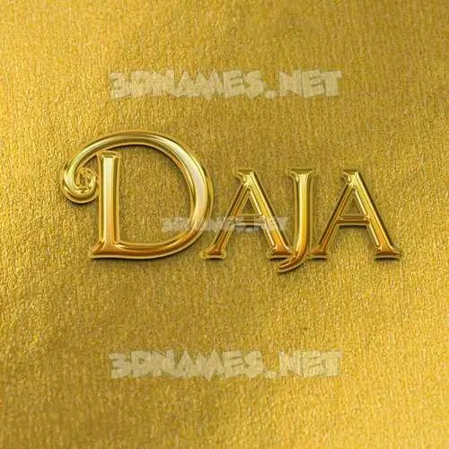 daja in All Gold style - 3D name wallpaper daja in All Gold style - 3D name wallpaper