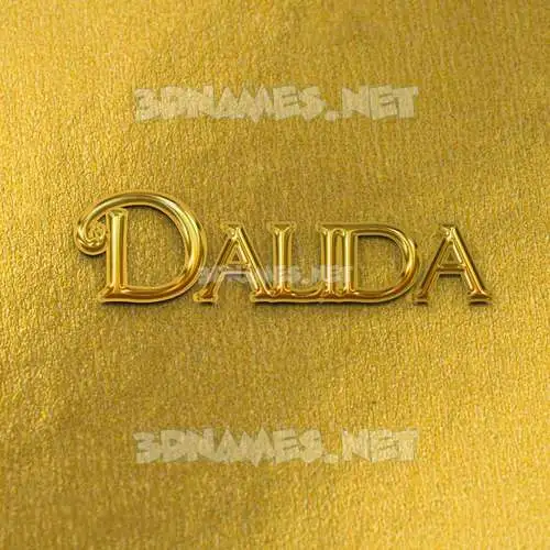 dalida in All Gold style - 3D name wallpaper dalida in All Gold style - 3D name wallpaper
