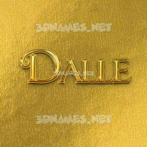 dalle in All Gold style - 3D name wallpaper dalle in All Gold style - 3D name wallpaper