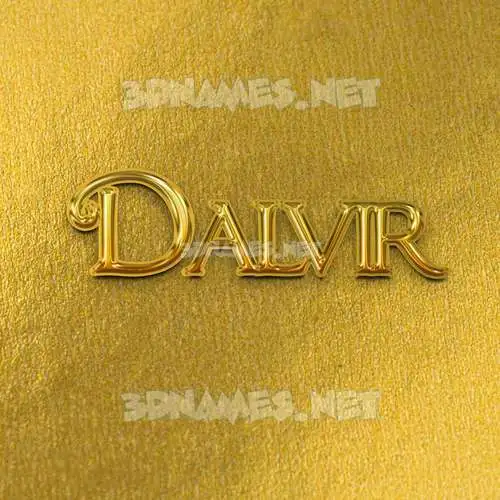 dalvir in All Gold style - 3D name wallpaper dalvir in All Gold style - 3D name wallpaper