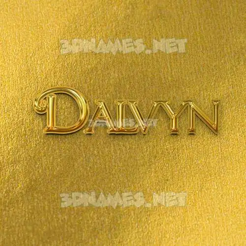 dalvyn in All Gold style - 3D name wallpaper dalvyn in All Gold style - 3D name wallpaper