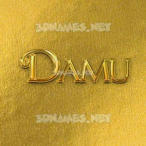 damu in All Gold style - 3D name wallpaper damu in All Gold style - 3D name wallpaper