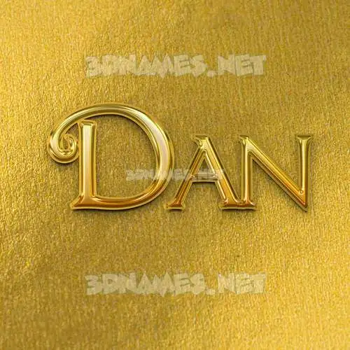 dan in All Gold style - 3D name wallpaper dan in All Gold style - 3D name wallpaper