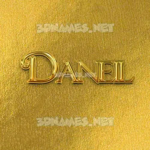 daneil in All Gold style - 3D name wallpaper daneil in All Gold style - 3D name wallpaper