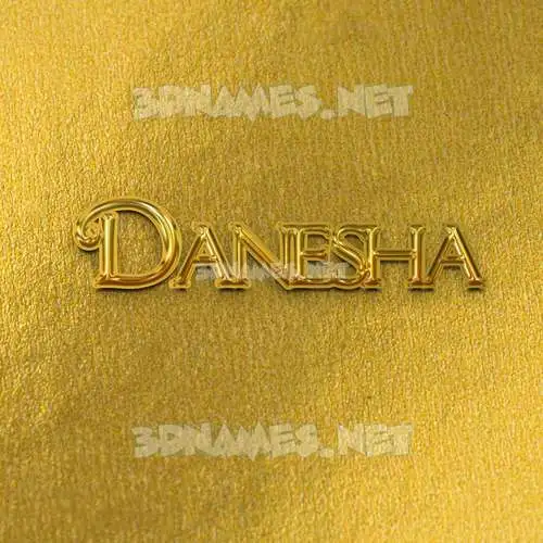 danesha in All Gold style - 3D name wallpaper danesha in All Gold style - 3D name wallpaper