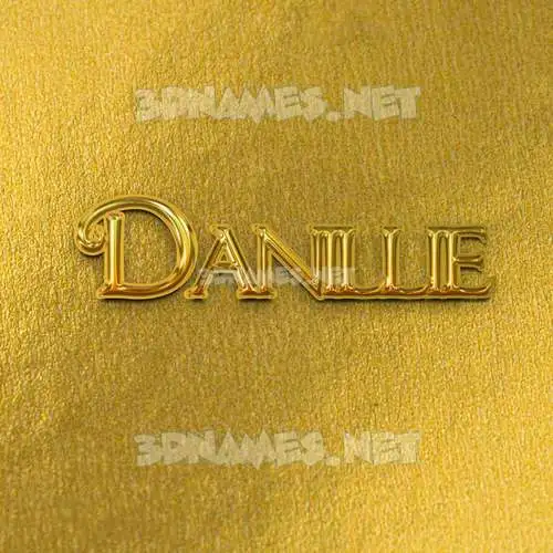 danillie in All Gold style - 3D name wallpaper danillie in All Gold style - 3D name wallpaper