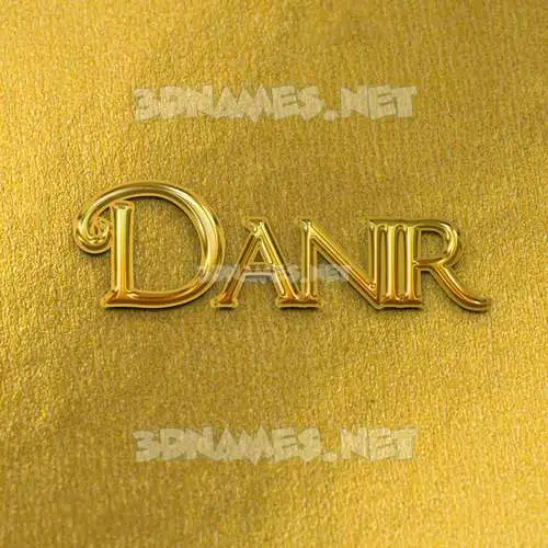 danir in All Gold style - 3D name wallpaper danir in All Gold style - 3D name wallpaper