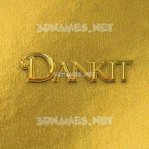 dankit in All Gold style - 3D name wallpaper dankit in All Gold style - 3D name wallpaper