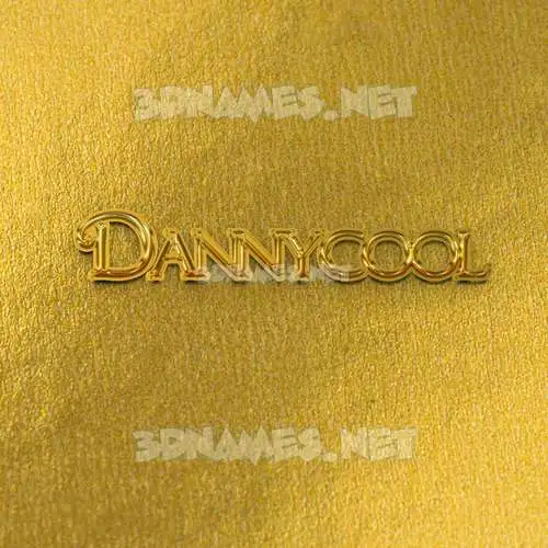 dannycool in All Gold style - 3D name wallpaper dannycool in All Gold style - 3D name wallpaper