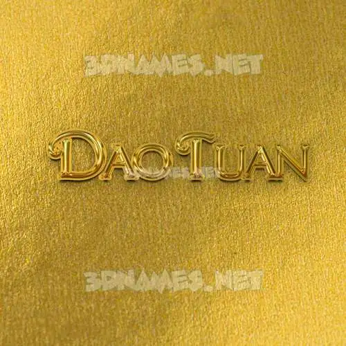 dao tuan in All Gold style - 3D name wallpaper dao tuan in All Gold style - 3D name wallpaper