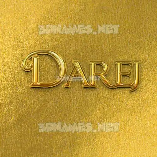 darej in All Gold style - 3D name wallpaper darej in All Gold style - 3D name wallpaper