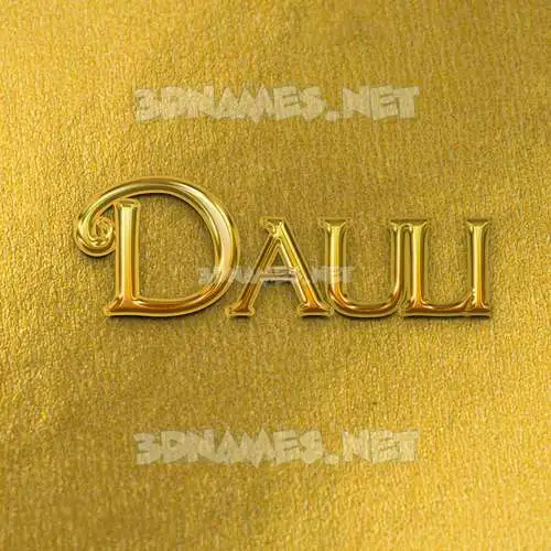 dauli in All Gold style - 3D name wallpaper dauli in All Gold style - 3D name wallpaper