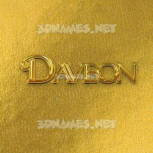 daveon in All Gold style - 3D name wallpaper daveon in All Gold style - 3D name wallpaper