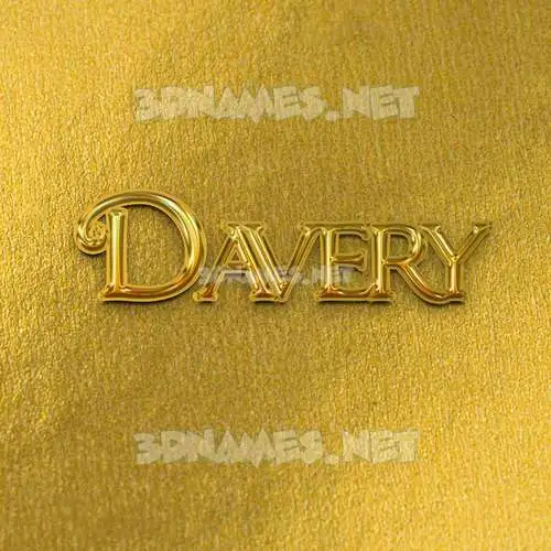 davery in All Gold style - 3D name wallpaper davery in All Gold style - 3D name wallpaper